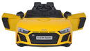 Macchina Elettrica per Bambini 12V Audi R8 Spyder Gialla-4