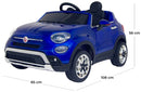 Macchina Elettrica per Bambini 12V Fiat 500X Blu-4