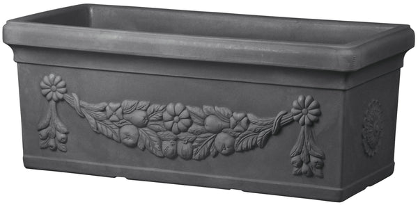 sconto Vase en Polyéthylène Cassette Leonardo Anthracite Différentes Tailles