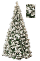 Albero di Natale Artificiale Innevato 340 Rami Tibet Verde Varie Misure-2