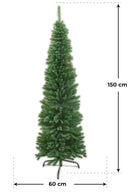 Albero di Natale Artificiale Apertura ad Ombrello Minnesota Slim Verde Varie Misure-2