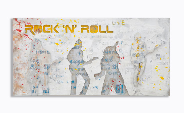 Peinture sur Toile Rock N Roll 120x3x60 cm en Bois et Toile acquista