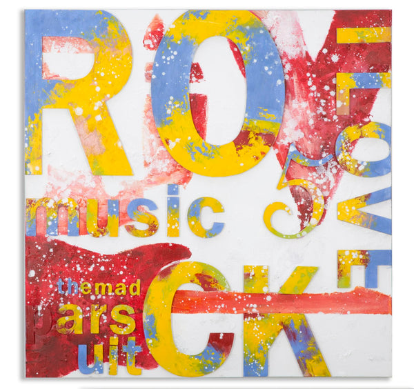 Peinture sur Toile Musique 5 100x3,5x100 cm en Bois et Toile online