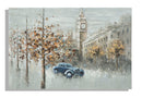 Dipinto su Tela London 120x3,7x80 cm in Alluminio Legno e Canvas-1