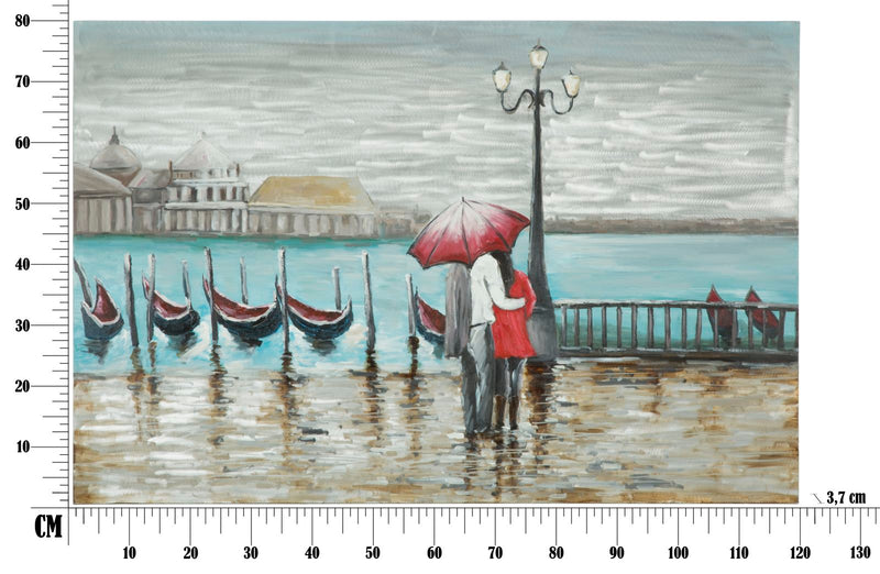 Dipinto su Tela Venice 120x3,7x80 cm in Alluminio Legno e Canvas-7