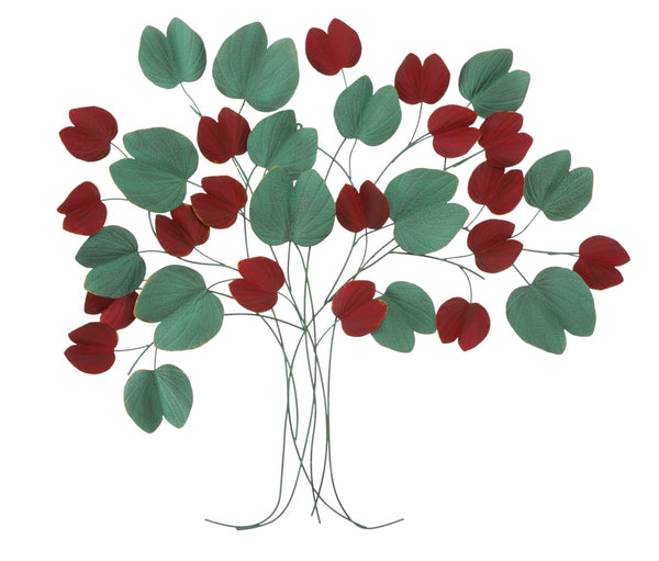 online Panneau Bix Tree 105x6,5x94 cm en fer rouge et vert