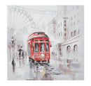 Dipinto su Tela Tram 80x3x80 cm in Legno e canvas-1