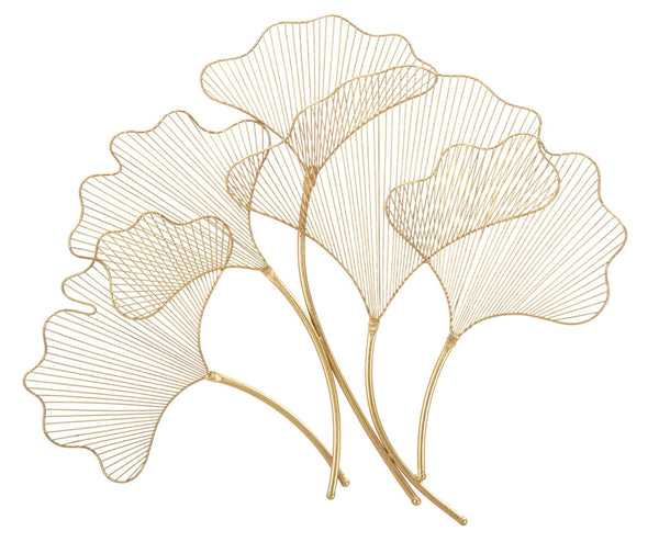 Panneau Glam Leaf 79x5x68 cm en fer doré online