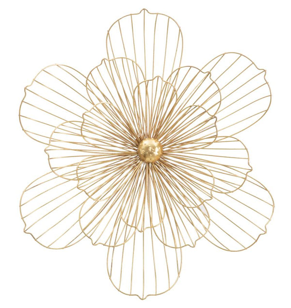 prezzo Panneau Flowery Stick 60x8x54 cm en Iron Gold