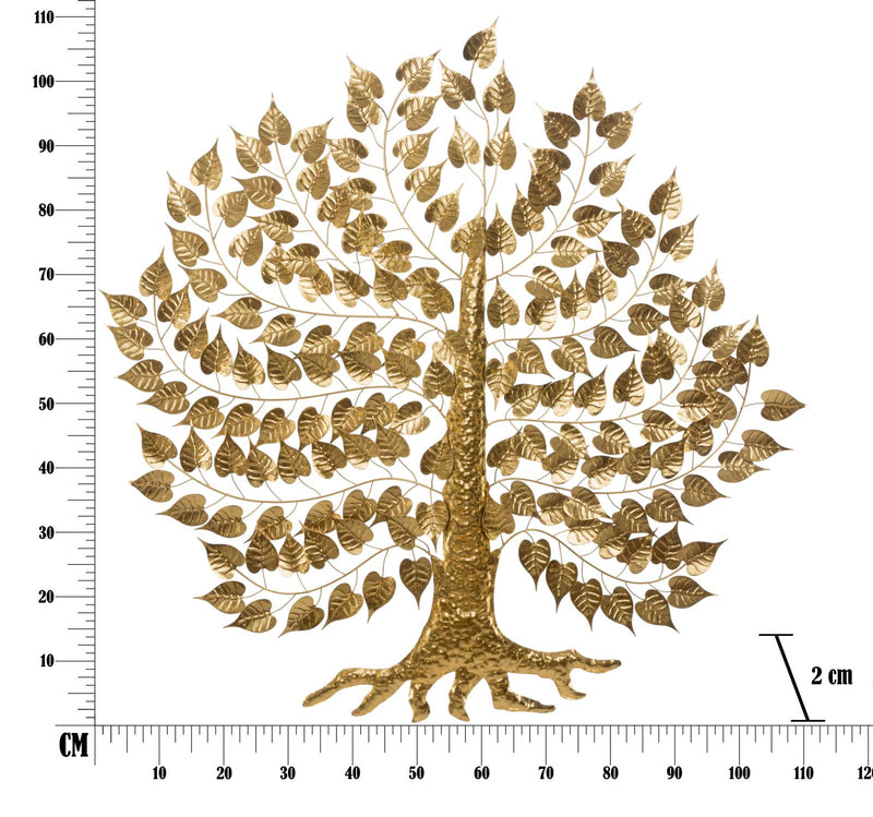 Pannello Super Leaf 109,5x2x110 cm in Ferro Oro-7