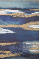 Dipinto su Tela Dark Blue 60x2,7x80 cm in Legno di Pino e Canvas Multicolor-3