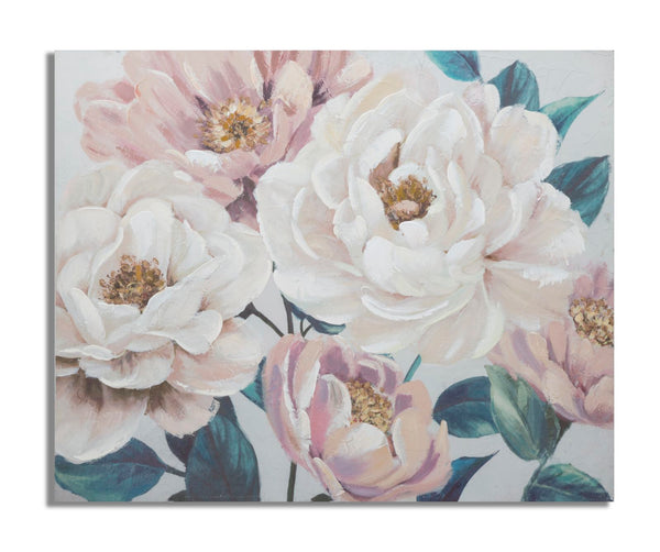 Peinture sur Toile Soft Flower 100x3,7x80 cm en Bois de Pin et Toile Multicolore online