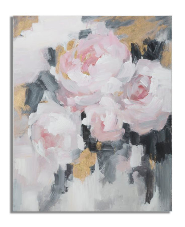 online Peinture sur Toile Rose Flowy 80x3,7x100 cm en Bois de Pin et Toile Multicolore