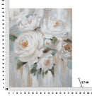 Dipinto su Tela Crem Flower 80x3,7x100 cm in Legno di Pino e Canvas Multicolor-6