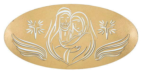 Panneau Nativité Or 120x2x60 cm en MDF Fer et Miroir Or prezzo