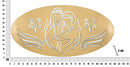 Pannello Nativity Oro 120x2x60 cm in Ferro MDF e Specchio Oro-8