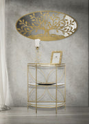 Pannello Albero della Vita Mirror 120x2x60 cm in Ferro MDF e Specchio Oro-5