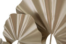 Pannello da Muro Round Leaf 59x3,9x62,75 cm in Ferro Oro-3