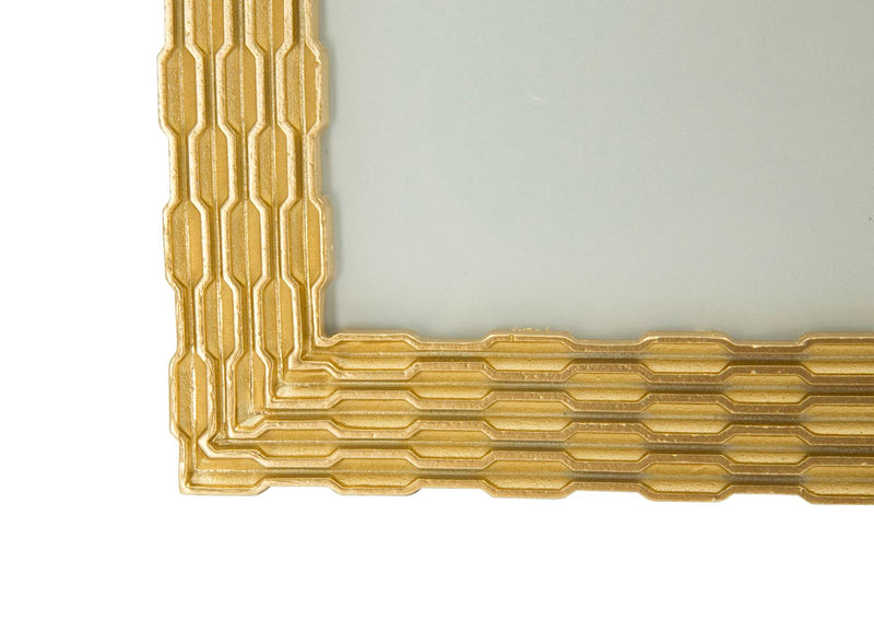 Cornice Chain Glam 19,3x1,5x24,3 cm in Poliresina e Vetro Oro-5