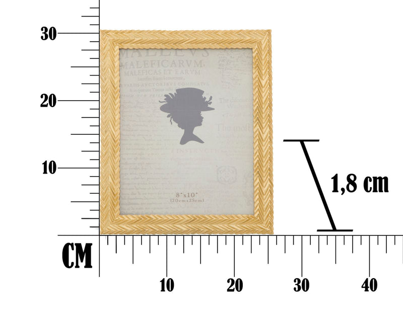 Cornice Stick Glam 25,3x1,8x30,5 cm in Resina Oro-7