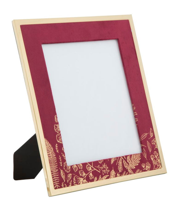 online Cadre Glam 28x1,5x33,5cm en MDF Fer et Verre Bordeaux et Or