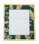 Cornice Glam Verde 28x1,5x33,5 cm in Ferro MDF e Vetro Verde e Oro-2