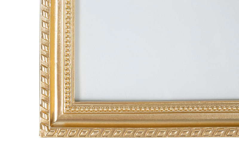 Cornice Fregis 24,5x3,7x30,5 cm in Poliresina e Vetro Oro-4