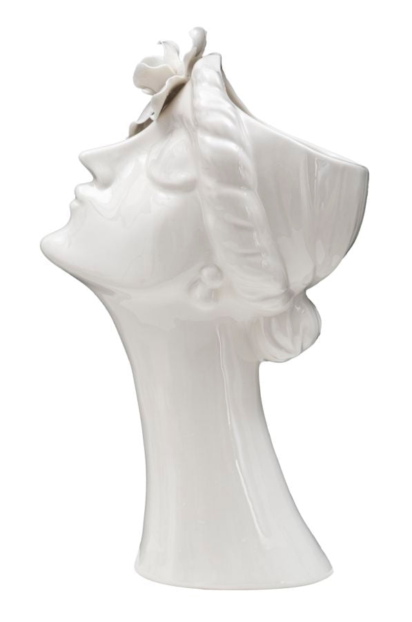 prezzo Vase Pureté Femme 19x13,6x32,8 cm Porcelaine Blanche