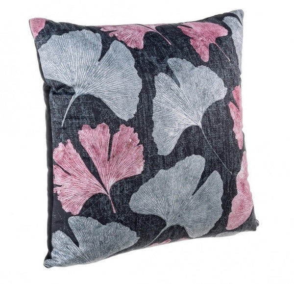 prezzo Coussin Faune Feuilles 45x45 cm en Tissu Effet Velours