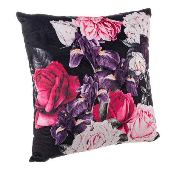 online Coussin Fauna Rose 45x45 cm en Tissu Effet Velours