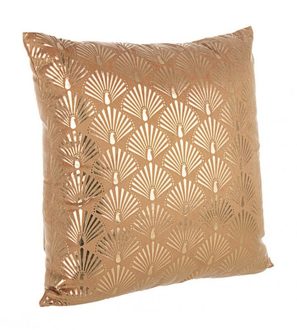 acquista Coussin Jade Ocre 45x45 cm en Tissu Effet Velours