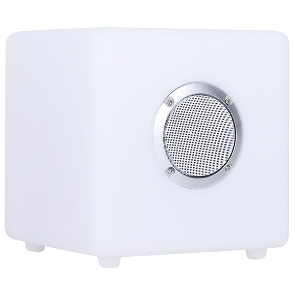 Boîtier Enceinte Bluetooth avec LED 20x20x20 cm Étanche Benzoni Blanc sconto