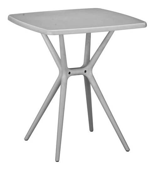 acquista Table de Jardin Carrée 70x70 cm en Polystyrène Gris