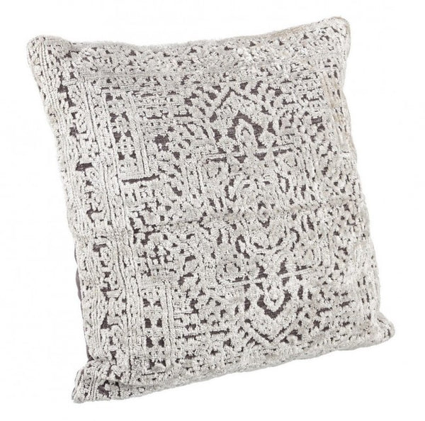 Coussin Panama Gris Foncé 50x50 cm en Viscose prezzo