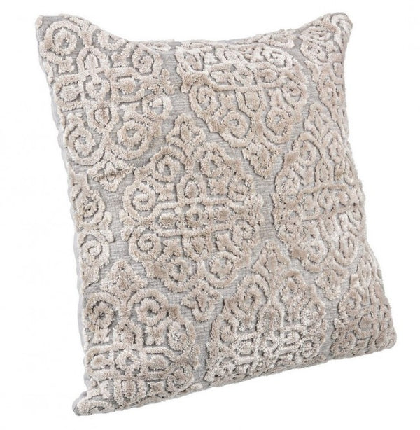 sconto Coussin Imperial Gris Clair 50x50 cm en Viscose