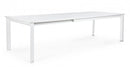 Tavolo Allungabile Konnor 200-300x110 cm Bianco in Alluminio-1