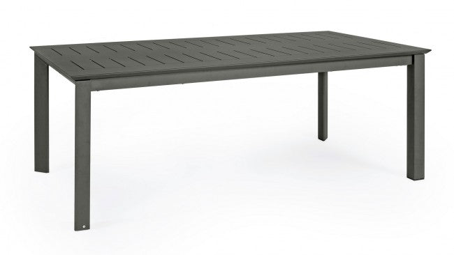 Tavolo Allungabile Konnor 200-300x110 cm Antracite in Alluminio-2