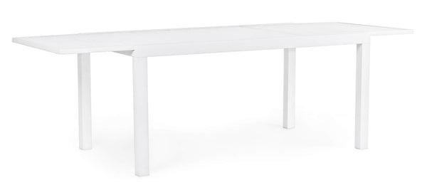 Table de Jardin Extensible 160/240x90x75 cm en Aluminium Hilde Blanc acquista