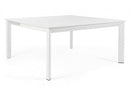 Tavolo Allungabile Konnor 160x110/160 cm Bianco in Alluminio-1