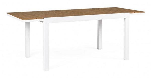 Table Extensible Elias 140-200x90 cm Blanc en Aluminium sconto