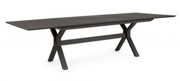 Table Extensible Kenyon 200-300x110 cm Anthracite en Aluminium prezzo