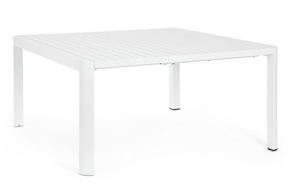 Tavolo Allungabile da Giardino 149x97/149x77.5 cm in Alluminio Kiplin Bianco online