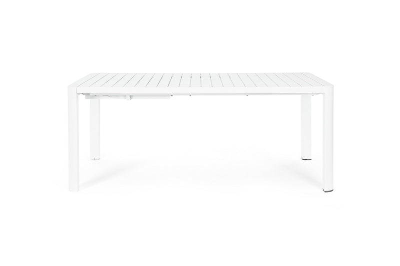 Tavolo Allungabile da Giardino 100x180/240x77.5 cm in Alluminio Kiplin Bianco-7