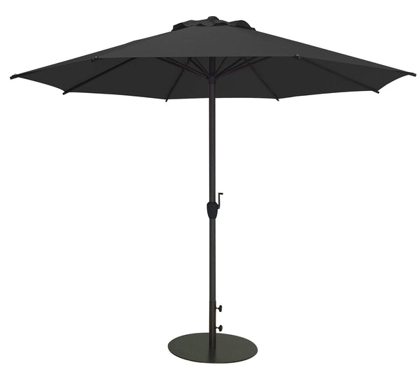 sconto Parasol de jardin Ø3 m Mât Ø38 mm Lyon Gris Foncé