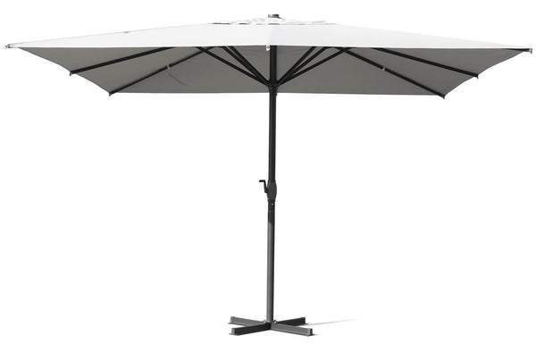 sconto Parasol de jardin 4x4 m mât Ø67 mm Siviglia Gris Clair