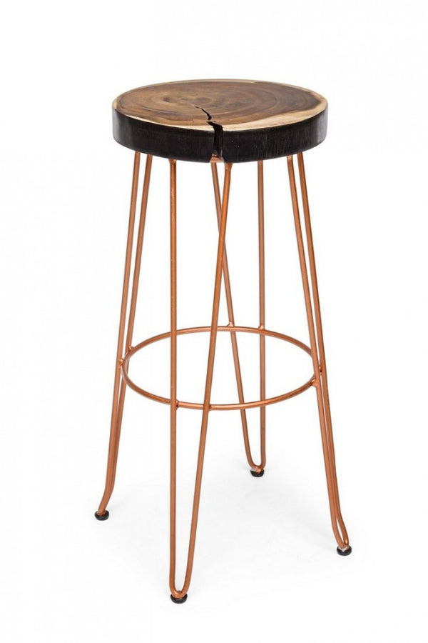 Tabouret de Bar Rakel Cuivre en Bois acquista