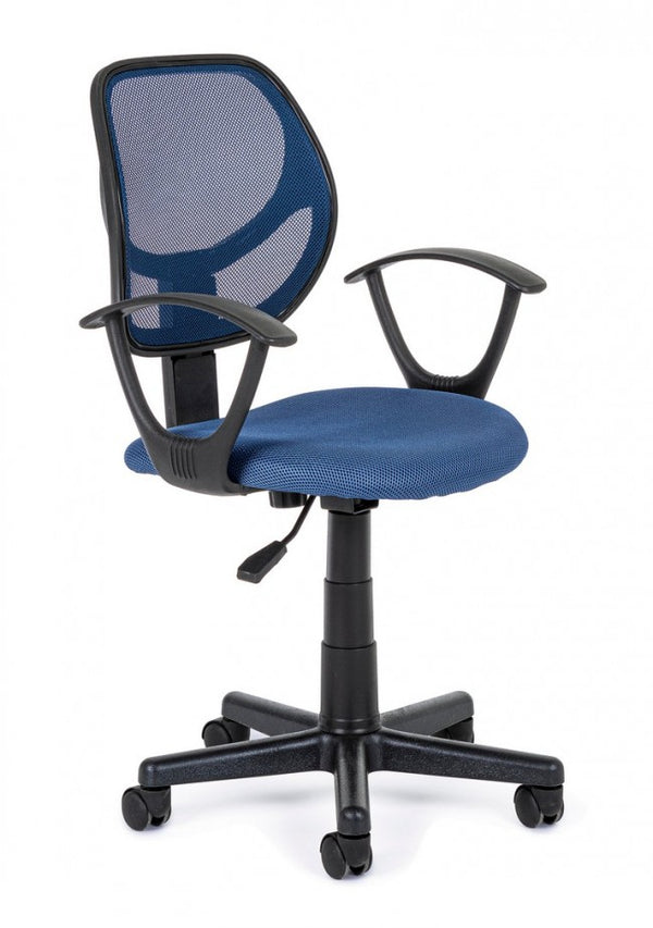 Chaise de bureau bleue Ella en tissu online