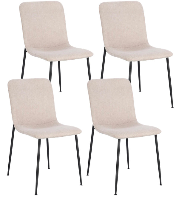 Lot de 4 chaises Rinas 44x56x81 cm en tissu beige online