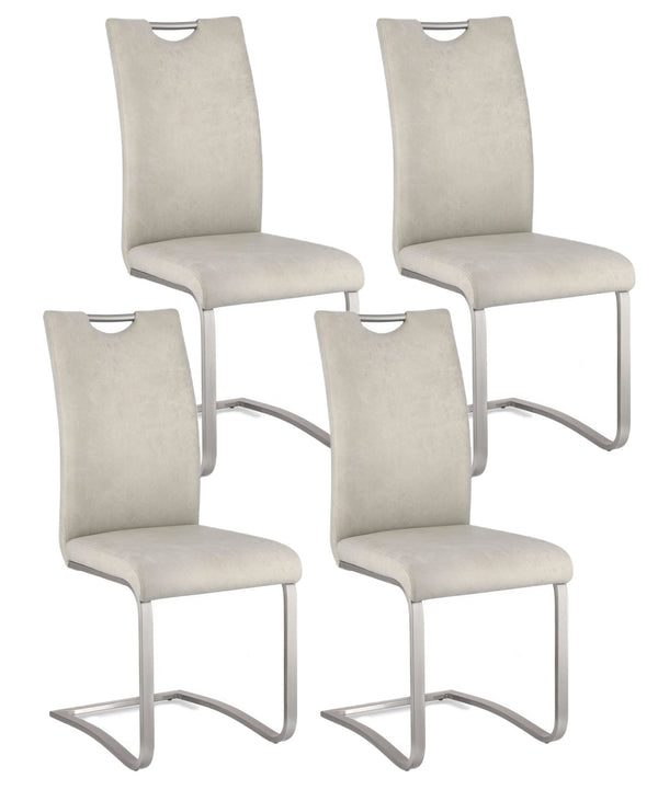 Ensemble de 4 chaises 42x56x102h cm Kenneth Pu Ghiaccio prezzo