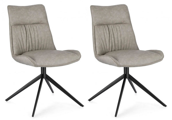 Lot de 2 chaises 50x64x86h cm Jordan Pu Tortora online